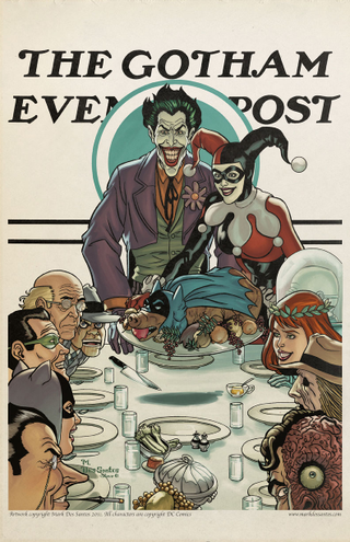 Illustration for article titled What if Norman Rockwell illustrated scenes of Gotham City life?